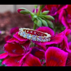 Icy Gold Finish Ring